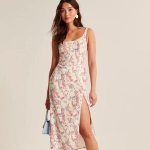 Abercrombie & Fitch Corset Midi Dress